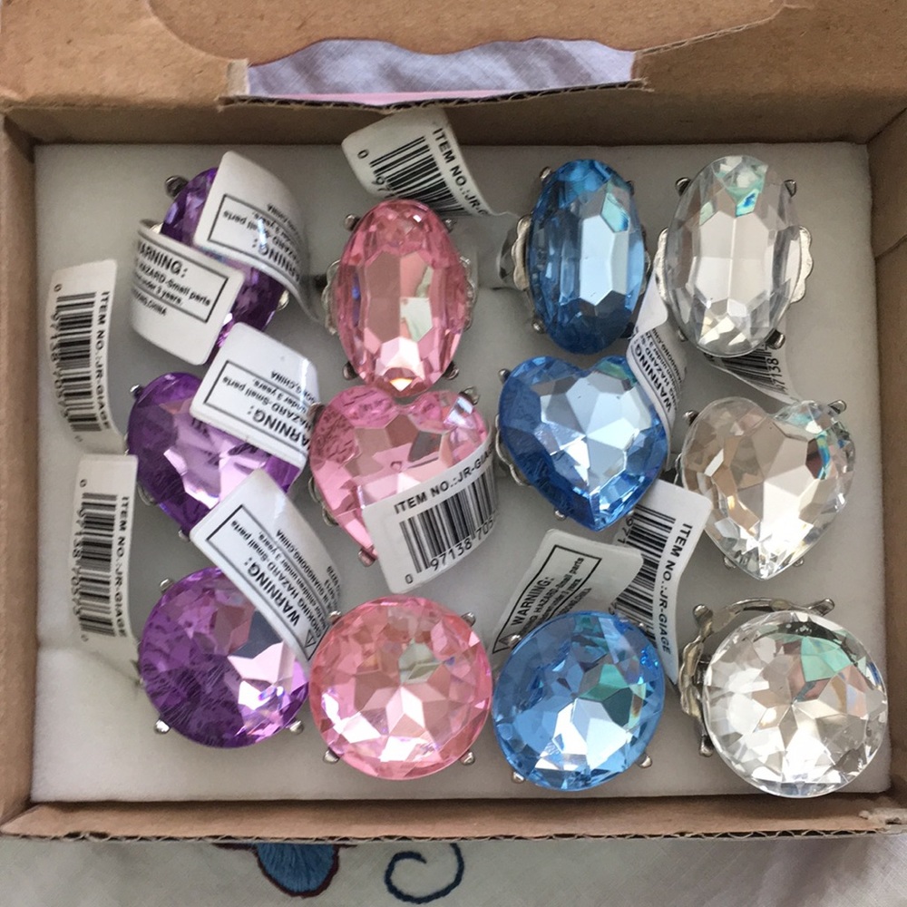 Giant Gem Bachelorette Party Rings